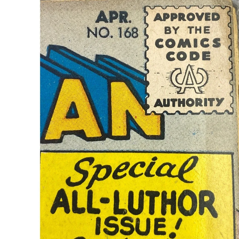 1964 Superman DC Comic Book‎ #168 12 cent Advertising Lex Luthor
